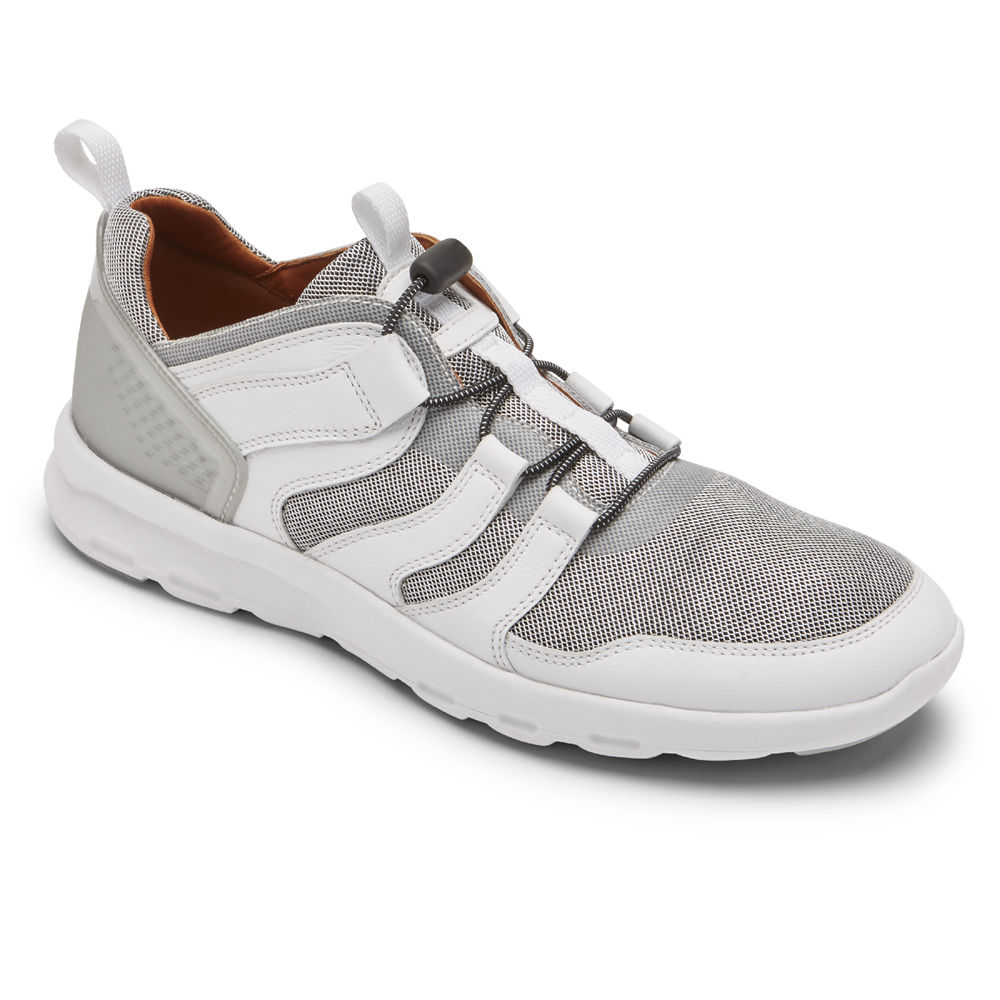 Rockport Singapore Mens Sneakers - PulseTech Alt Bungee White - YS8654329